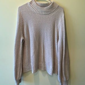tan sweater from Abercrombie & Fitch